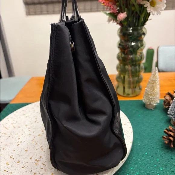 Tory Burch Ella Black Nylon Tote - Picture 5 of 9